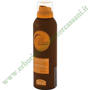 Helan Olmo Schiuma da Barba 200 ml - Nutriente ed Emolliente con Olio di Cotone, Centella Asiatica e Vite Rossa