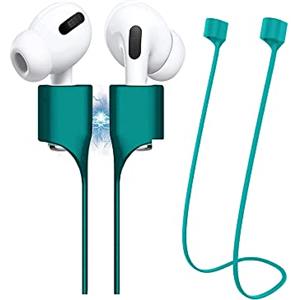 Viwind Cordino Magnetico in Silicone per AirPods Pro/1/2/3,Cinturini Super Forte Accessori per Auricolari Sportivi Anti-smarrimento,Corda da Collo per Auricolari Wireless(Verde)