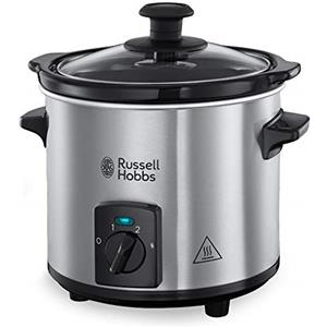 Russell Hobbs Pentola per Cottura Lenta Mini - Pentola in Ceramica Pesante da 2 L per Un'Ottima Distribuzione Della Temperatura - 3 Temperature; Funzione Mantieni Caldo; 145 W, Slow Cooker 25570-56