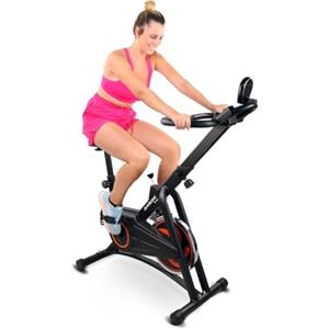 Mobiclinic® Fitness, Cyclette da casa, Volano 10 kg, Resistenza regolabile, Makalu, Completamente regolabile, Display LCD, Marchio europeo, Cardiofrequenzimetro, Portabottiglie, Porta cellulare