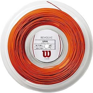 Wilson Revolve 16 Reel Maximum Spin, Corda da Tennis Unisex-Adulto, Arancione, 1.30 mm, 200 m