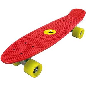 Nextream Skateboard FREEDOM Nextream 4 Colori Tavola e Ruote Resistente Sport (Rosso - Giallo)