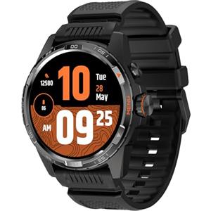 Ticwatch Atlas Smartwatch Android Wear OS 90 ore di batteria 110+ modalità di allenamento Mappa termica Rilevamento cadute Health Fitness Tracker 5ATM Bussola GPS Solo Android Compatibile Nero