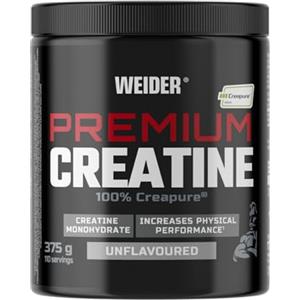 Weider Premium Creatine (375 g) Gusto Neutro. 100% Creatina Monoidrato Creapure, Senza Zucchero, Vegana, Aumento delle prestazioni fisiche (110 porzioni)