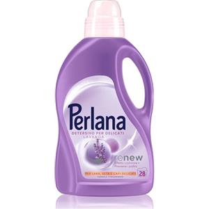 Perlana Detersivo Delicati Lavanda (28 lavaggi), Detersivo lavatrice liquido per lana, seta e delicati, Detersivo delicati per effetto cashmere e fibre rinnovate al profumo di lavanda