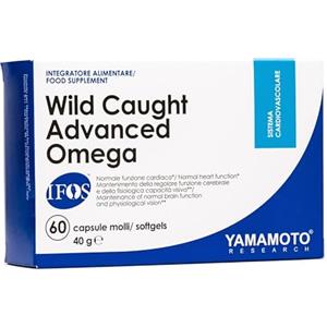 YAMAMOTO RESEARCH, Wild Caught Advanced Omega IFOS 60 Softgels, Integratore Alimentare con Olio di Pesce con Omega3, Aiuta la Mente e la Vista