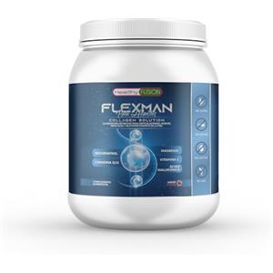 Healthy Fusion Flexman Plus | Collagene + Glucosamina + Bambù | Formula Per Gli Uomini | Elimina Il Dolore Ai Muscoli, Articolazioni Ed Ossa | Potente Antinfiammatorio 300 g