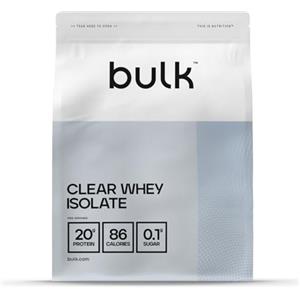 Bulk Clear Whey Isolate, Frullato proteico rinfrescante, Tè freddo alla pesca, 500g, 20 porzioni