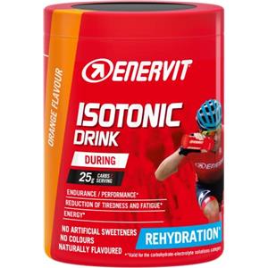 Enervit, Isotonic Drink Arancia, Bevanda Reidratante, per Sforzi Prolungati, Riduce la Stanchezza, con Vitamina D, Tiacina e Niamina, Senza Aromi Artificiali, Barattolo da 420g