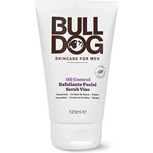 Bulldog Oil Control Face Scrub 125ml - Esfoliante Viso Uomo Specifico per Pelli Grasse all'Amamelide, Corteccia di Salice e Ginepro