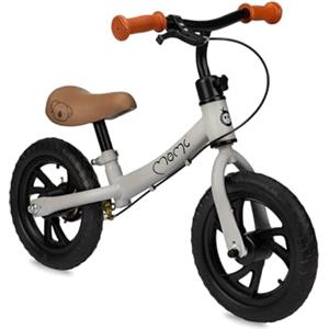 Momi BREKI Bicicletta Senza Pedali Bambini a Partire da 3 Anni Unisex-Youth, Grey, Standard