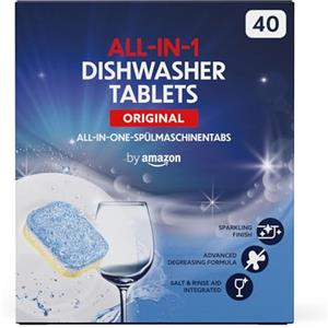 by Amazon - Pastiglie per Lavastoviglie All-in-One, 40 capsule