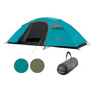 Grand Canyon Apex 1 - Tenda a Cupola per 1-2 Persone | Ultraleggera, Impermeabile, di Piccole Dimensioni | Tenda per Il Trekking, Campeggio, all'aperto | Blue Grass (Blu)