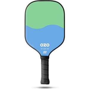 OZO Pickleball - Spark Inceptra Gelato - Racchetta per Principianti, Controllo- Superficie in Fibra di Vetro- Approvata USAPA (Frangola&Pistacchio)