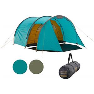 Grand Canyon Robson 3 - Tenda a Tunnel per 3 Persone | Ultraleggera, Impermeabile, di Piccole Dimensioni | Tenda per Il Trekking, Campeggio, all'aperto | Blue Grass (Blu)