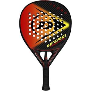 Dunlop, Inferno Carbon Elite, Racchetta Da Padel, Nero/Arancione/Giallo, U, Unisex-Adult.