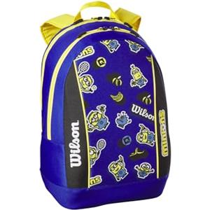 Wilson Zaino da Tennis, Minions 3.0 Junior, Fino a 2 Racchette, Per Bambini e Ragazzi