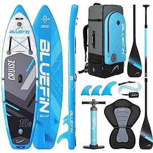 Bluefin SUP SUP Bluefin Cruise 10'8 , Tavola paddle per adulti con sedile kayak, Cruise Bluefin SUP , Portatile e sicuro , Pacchetto paddleboard, Convertibile in Kayak , Accessori per paddle board inclusi