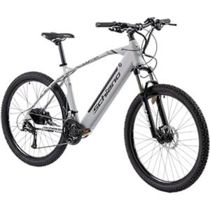 F.lli Schiano E-Jupiter 27.5 pollici bicicletta elettrica MTB, mountain bike per adulti uomo / donna , e-bike con batteria 36v , sospensione , motore 250W , caricabatterie , ebike pedalata assistita Grigio