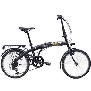 Denver Discovery 2722, Bicicletta Pieghevole 20' Nero Opaco Unisex-Adulto, 20