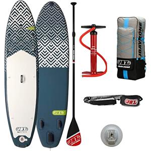 JBZ JBAY.ZONE JBAY.ZONE Delta D2, Tavola Stand Up Paddle Gonfiabile per Principianti, Doppio Strato di PVC, Pompa a Doppia Azione, Pagaia Regolabile e Borsa Incluse, Strato Antiscivolo, Fino a 145kg, 320x81x15 cm