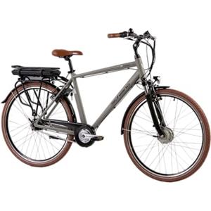 F.lli Schiano E- Moon Trek Series, Bicicletta elettrica Uomo, Grigio, 28 Pollici