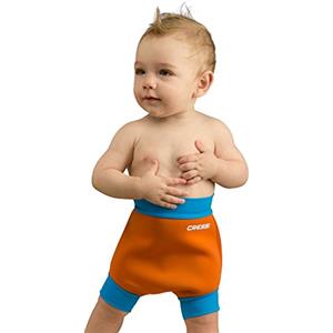 Cressi Swim, Pannolino Riutilizzabile per Neonati Unisex Bambini, Arancio/Azzurro, XXL-24+ Mesi