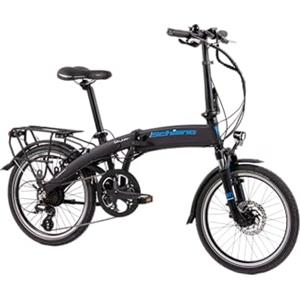 F.lli Schiano Galaxy, Bicicletta elettrica Unisex Adulto, Nero-Blu, 20