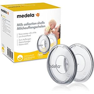 Medela Coppette Raccoglilatte in Silicone, Senza BPA, Design Morbido e Flessibile per un Elevato Comfort, Confezione da 2 Pezzi