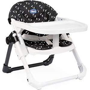 Chicco Chairy Rialzo Sedia per Bambini 6 Mesi, 3 Anni (15 kg) Trasformabile in Seggiolino Pappa Evolutivo Portatile e Regolabile, Sweet Dog, Nero