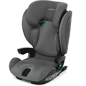 Foppapedretti Seggiolino Auto Skill I-Size, per bambini da 100 a 150 cm di altezza, 3-12 anni, conforme ECE R129, Fissaggio Dualfix (Isofix e non), Protezione Impatti Laterali, Grigio