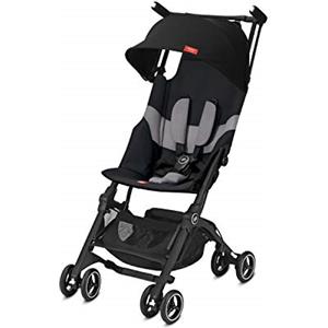 Cybex gb Gold Passeggino Pockit+ All Terrain, Ultracompatto, 0-22 kg, Dalla Nascita a circa 4 anni, Velvet Black (2019)