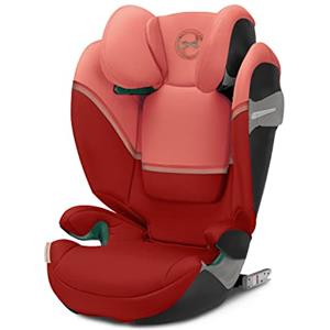 CYBEX Gold Seggiolino Solution S2 i-Fix, Per Auto Con e Senza ISOFIX, 100 - 150 cm, Per Bambini da circa 3 a 12 Anni (15 - 50 kg), Hibiscus Red