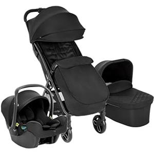 Graco - MYAVO™ TRIO - Passeggino leggero con chiusura veloce (0-22 kg), seggiolino auto per neonati (da 40 a 75 cm), navicella (mx. 9 kg); colore Midnight