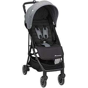 BEBE CONFORT Bebeconfort Teeny 3D Passeggino Ultraleggero e Compatto, 6 kg, Pieghevole e Reclinabile, Posizione Nanna per Neonati, Portata 22 kg, Tinted Grey