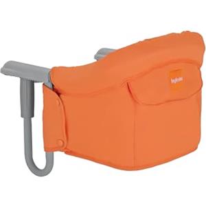 Inglesina Fast, Seggiolino da Tavolo Pieghevole, Arancione (Orange), Facile Trasportare, Lavabile, Installazione Sicura, Fino a 15 kg, 35 x 27 42 cm