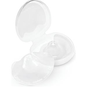 Medela Paracapezzoli Contact in Silicone, Design Morbido e Sottile, Senza BPA, 1 Confezione con 2 Paracapezzoli (16 mm) e Custodia