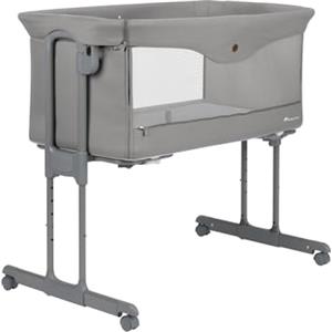 BEBE CONFORT Bebeconfort Amara, Culla neonato fianco letto, 0-6Mesi, 0-9kg, Culla co-sleeping, Lettino Neonato 2 in 1, Chiusura compatta in 3 secondi, Facile da spostare, Borsa per il Trasporto, Tinted Grey