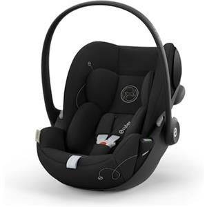 CYBEX Gold Seggiolino Auto Cloud G i-Size Comfort, Incluso Riduttore per Neonati, Dalla Nascita fino a circa 24 Mesi, Per Bambini da 40 fino a 87 cm, Max. 13 kg, Moon Black