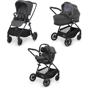 Foppapedretti Trio Divo I-Size, Sistema Modulare Combinato per Bambini, Navicella Passeggino e Seggiolino auto I-Size, Chiusura Self Standing, conforme ECE R129, Maneggevole Compatto Leggero, Sport