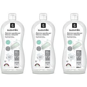 Suavinex Multipack Detergente per Biberon e Tettarelle senza Profumo o Residui, 3 x 500 ml