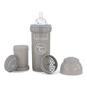 Twistshake Biberon anti-coliche 260 ml 2 + Mesi - Grigio