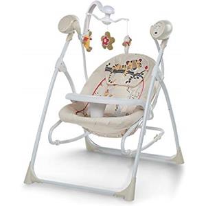 Foppapedretti Sdraietta Altalena Carillon, Dondolo Musicale con Melodie, per Bambini dalla nascita a 9 Kg, Dispositivo di Movimento della seduta, Telecomando per attivazione a distanza, Baby Tiger