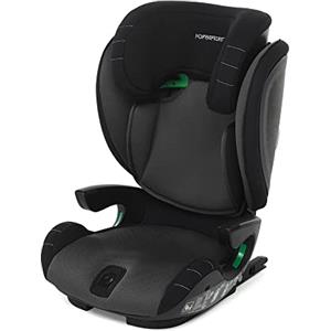 Foppapedretti Seggiolino Auto Skill I-Size, per bambini da 100 a 150 cm di altezza, 3-12 anni, conforme ECE R129, Fissaggio Dualfix (Isofix e non), Protezione Impatti Laterali, Nero