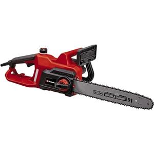 Einhell Sega a catena elettrica GC-EC 2040 (2000 W, lunghezza lama 40 cm, tensione della catena senza attrezzi, velocità massima della catena 15,5 m/s), rossa