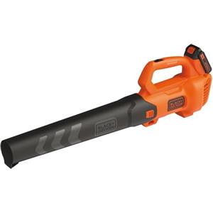 BLACK+DECKER SOFFIATORE ASSIALE 18V-2.0AH - VENTOLE ASSIALI, Volume d'Aria Max 578 M^3/H, VELOCITA' 145 KM/H, Design Leggero E Compatto. BCBL200L-QW