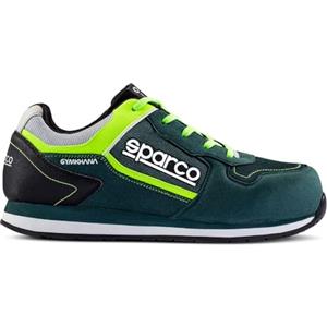 Sparco Gymkhana Scarpe da Lavoro Antinfortunistiche S1P SRC Verde-Lime