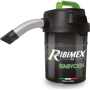 Ribimex Aspiracenere Elettrico Babycen, con Filtro HEPA Lavabile, Bidone da 4 L Compatto e Leggero, Potenza 500 W, Ideale per Aspirare Ceneri Fredde da Stufe a Pellet - PRCEN018