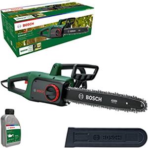 Bosch Home And Garden Motosega Elettrosega Universalchain 40, 1800 W, Velocità Catena 12 M Per S, Con Olio Per Motosega Incluso, Confezione In Cartone, Edizione Amazon, Verde, 4.3 Kg