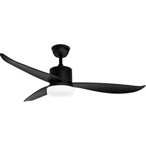 ORBEGOZO 17603 Ventilatore da soffitto con Luce LED, 3 velocità di Ventilazione, Telecomando, Silenzioso, Timer, 3 Pale, Diametro 132 cm, Potenza 60 W, Silicone, Nero